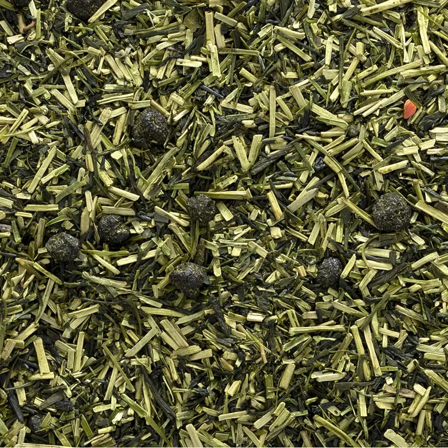 Blueberry Green Kukicha Tea, Organic 1 lb.