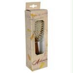 Ambassador Hairbrushes Large Oval Bamboo Brush with Wooden Pins