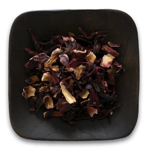 Hibiscus Flowers, Cut & Sifted, Organic 1 lb.