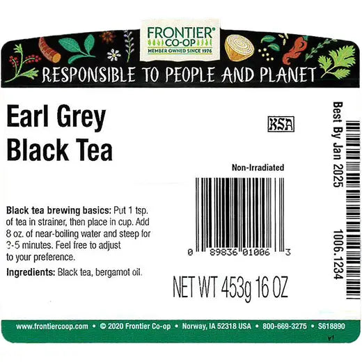 Earl Grey Black Tea 1 lb.