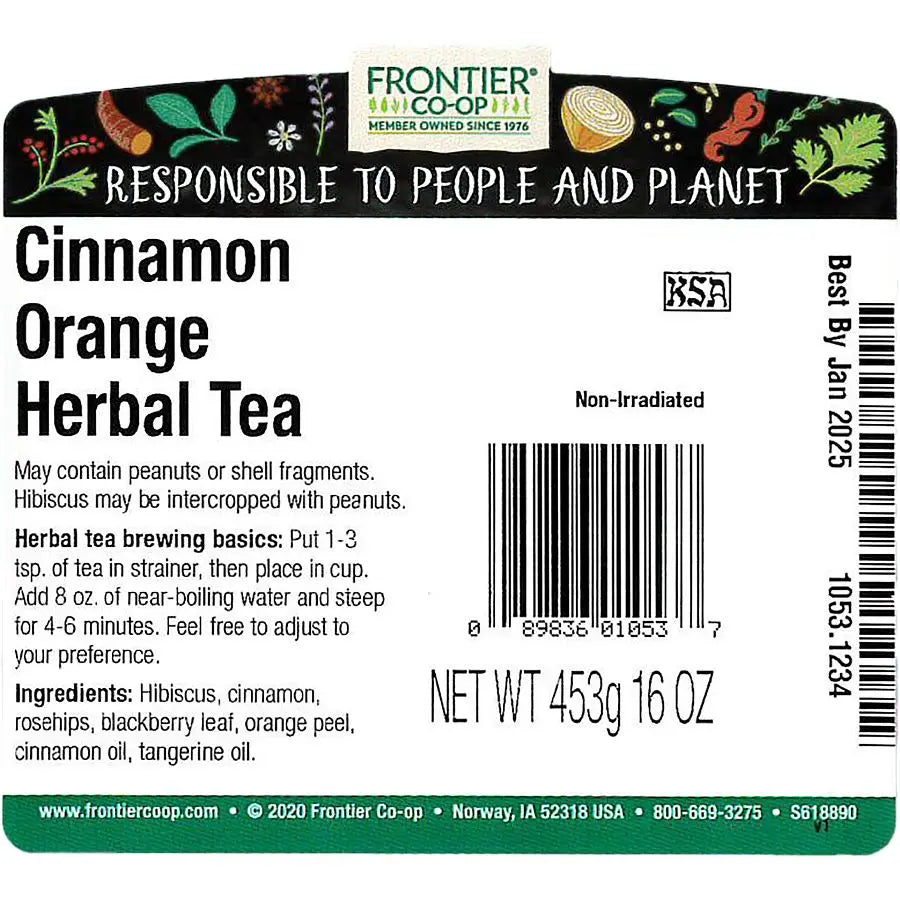 Cinnamon Orange Herbal Tea 1 lb.