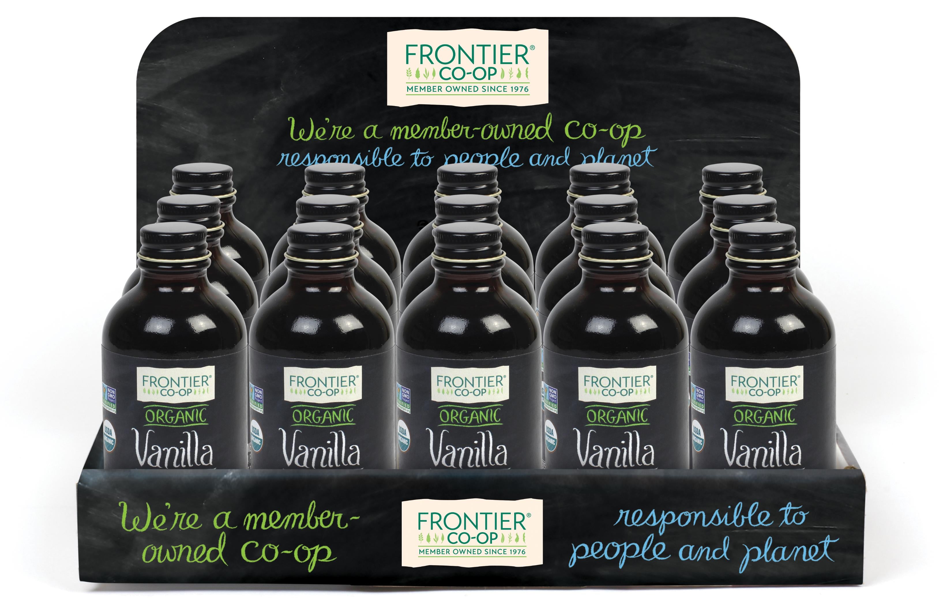 Frontier Co-op Vanilla Extract Countertop Display 15 ct.