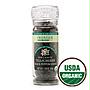 Frontier Co-op Organic Tellicherry Black Peppercorns with Grinder 1.76 oz.