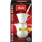 Melitta Porcelain Pour-Over Coffeemaker & Carafe Set 36 oz.
