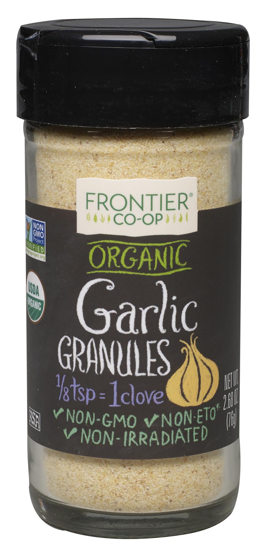 Frontier Co-op Garlic Granules, Organic 2.68 oz.